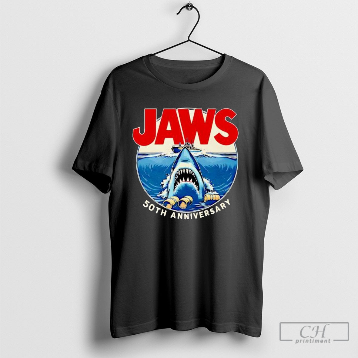 Offiical Jaws 50th Anniversary Vintage Shirts