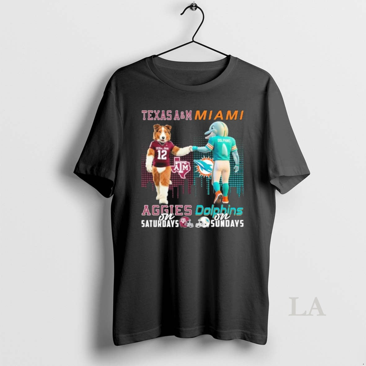 Original Aggies Vs Dolphins Mascot On Saturdays And On Sundays T-Shirts, Hoodie, Sweatshirt | AU18TeeNovaLab.com