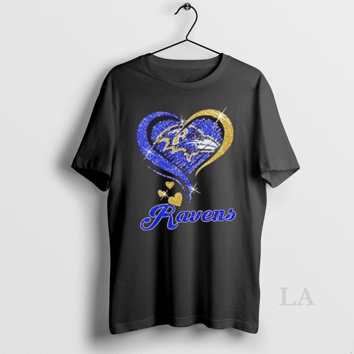 Original Baltimore Ravens Football In Glitter Heart Fans T-Shirts, Hoodie, Sweatshirt | AU18TeeNovaLab.com