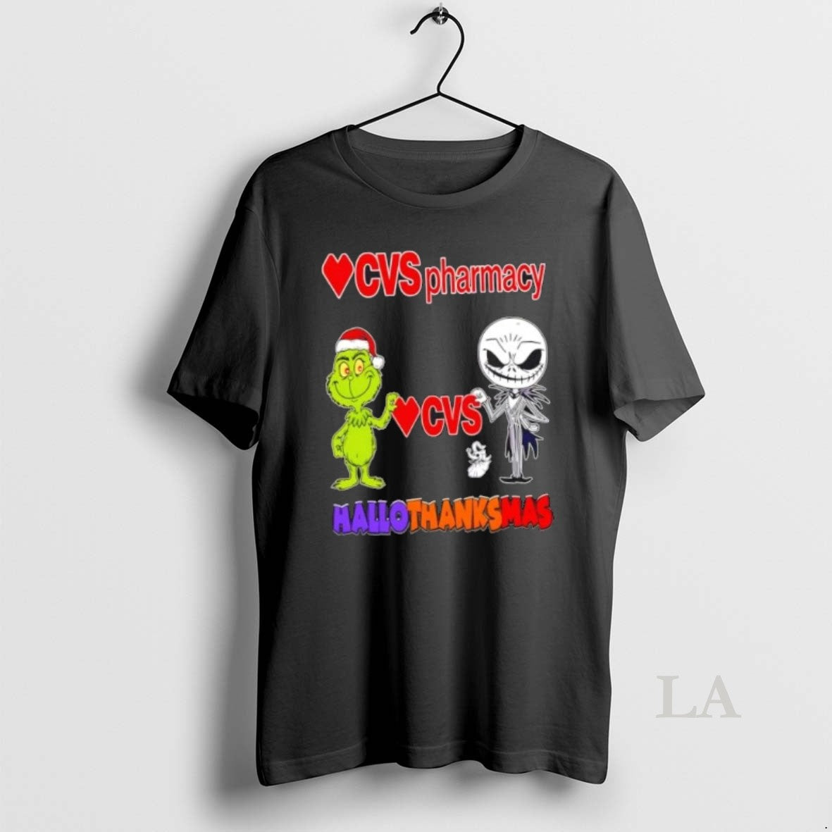 Original Cvspharmacy X Grinch And Jack Skellington Friends Fist Bump Happy Hallothanksmas