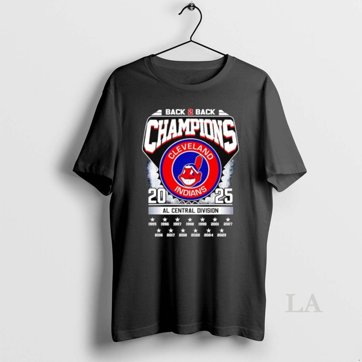 Original Cleveland Indians Back 2 Back Champions Al Central Division 2025