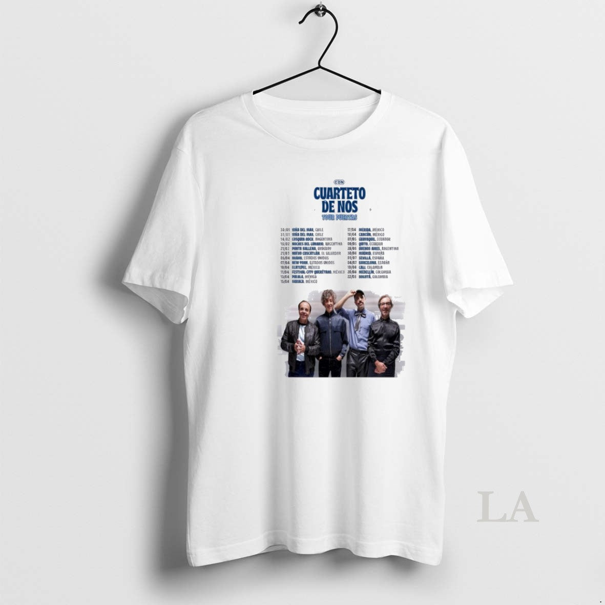 Original Cuarteto De Nos Tour Puertas 2026 T-Shirts, Hoodie, Sweatshirt | AU18TeeNovaLab.com