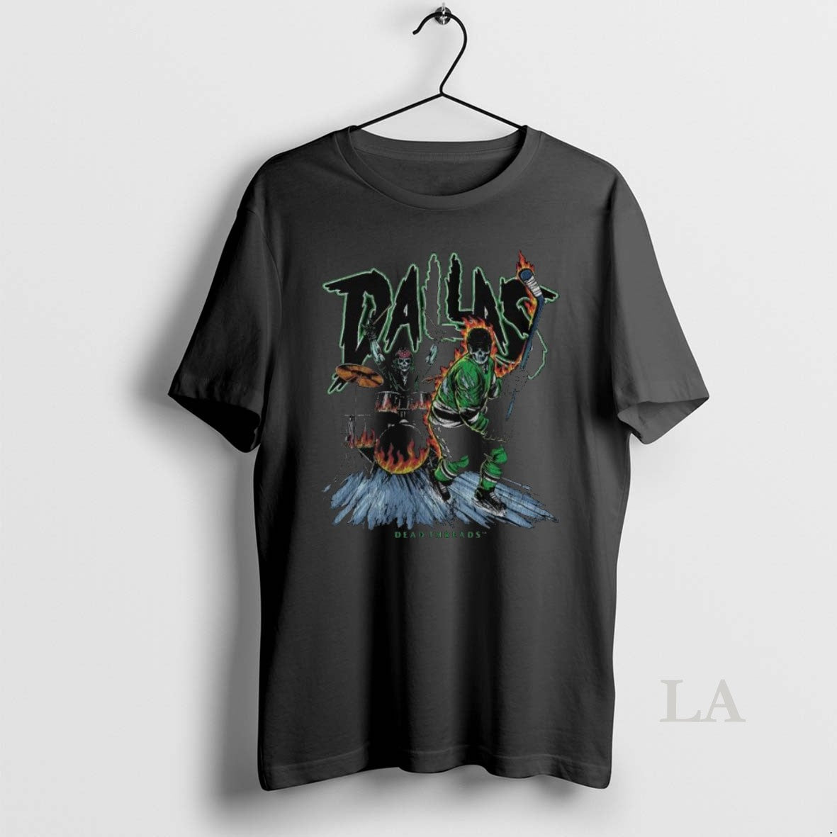 Original Dallas Stars Hockey Skeleton Dead Threads 2025 Long Sleve