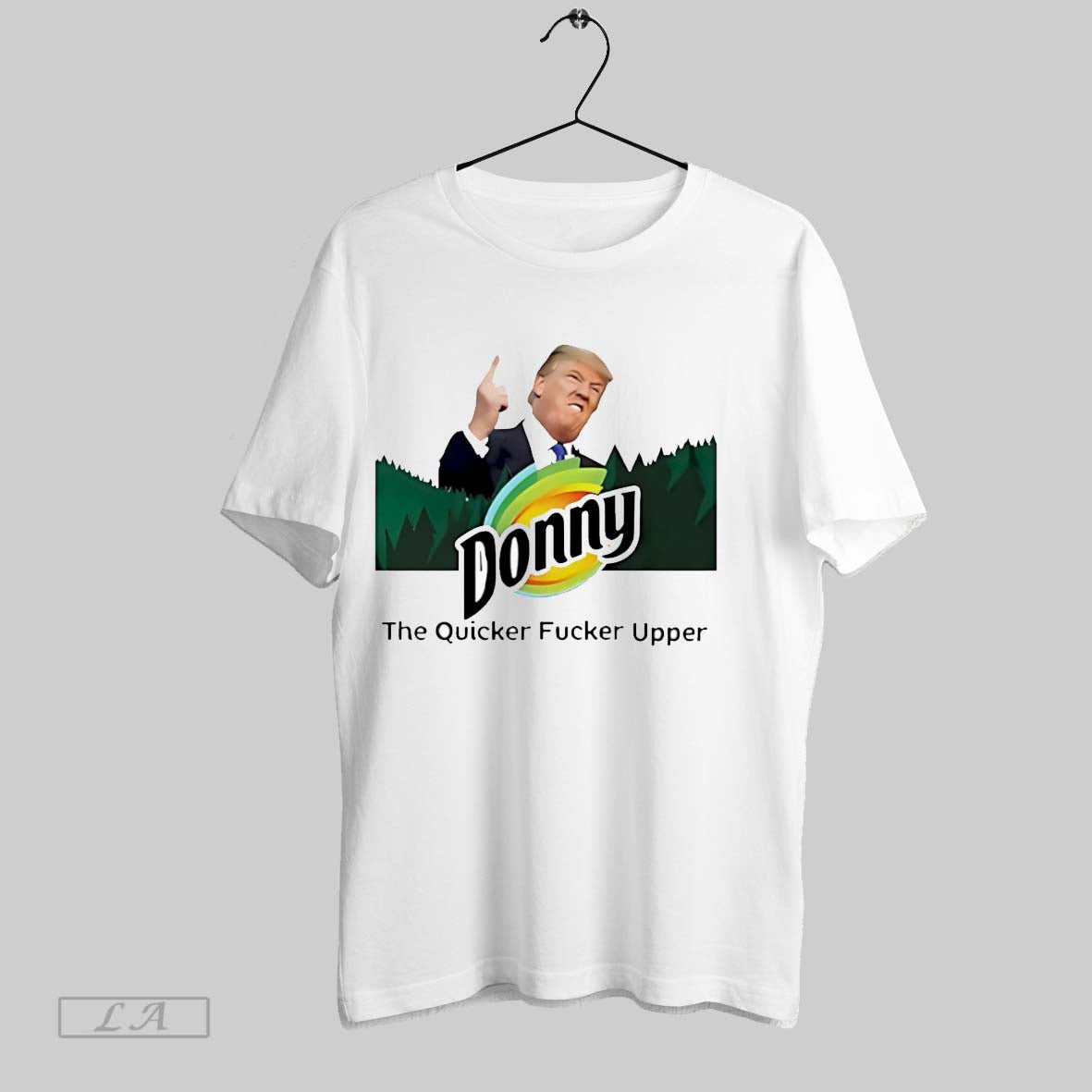 Original Donny The Quicker Fucker Upper White Poster