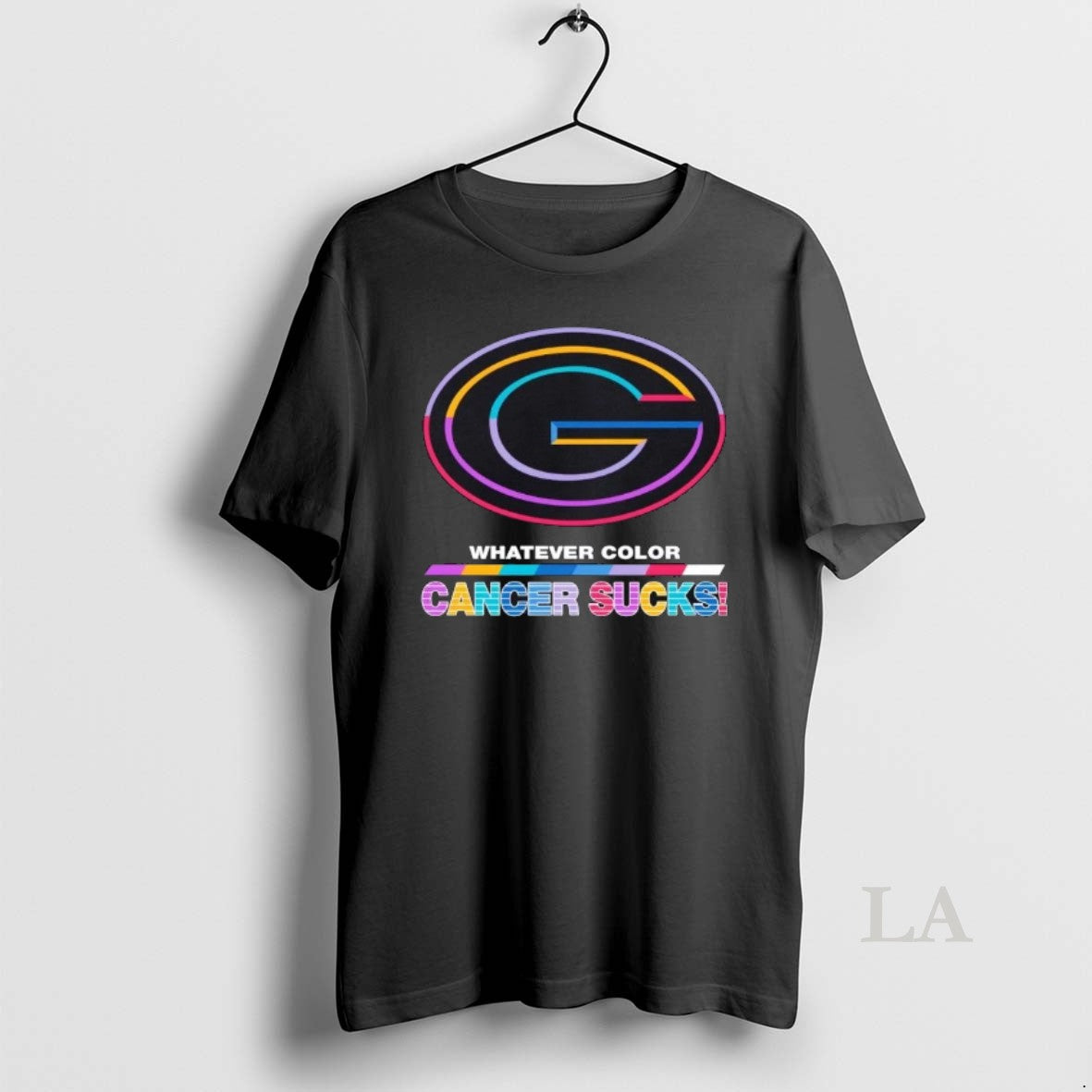 Original Green Bay Packers Football Whatever Color Cancer Sucks Logo Colors T-Shirts, Hoodie, Sweatshirt | AU18TeeNovaLab.com