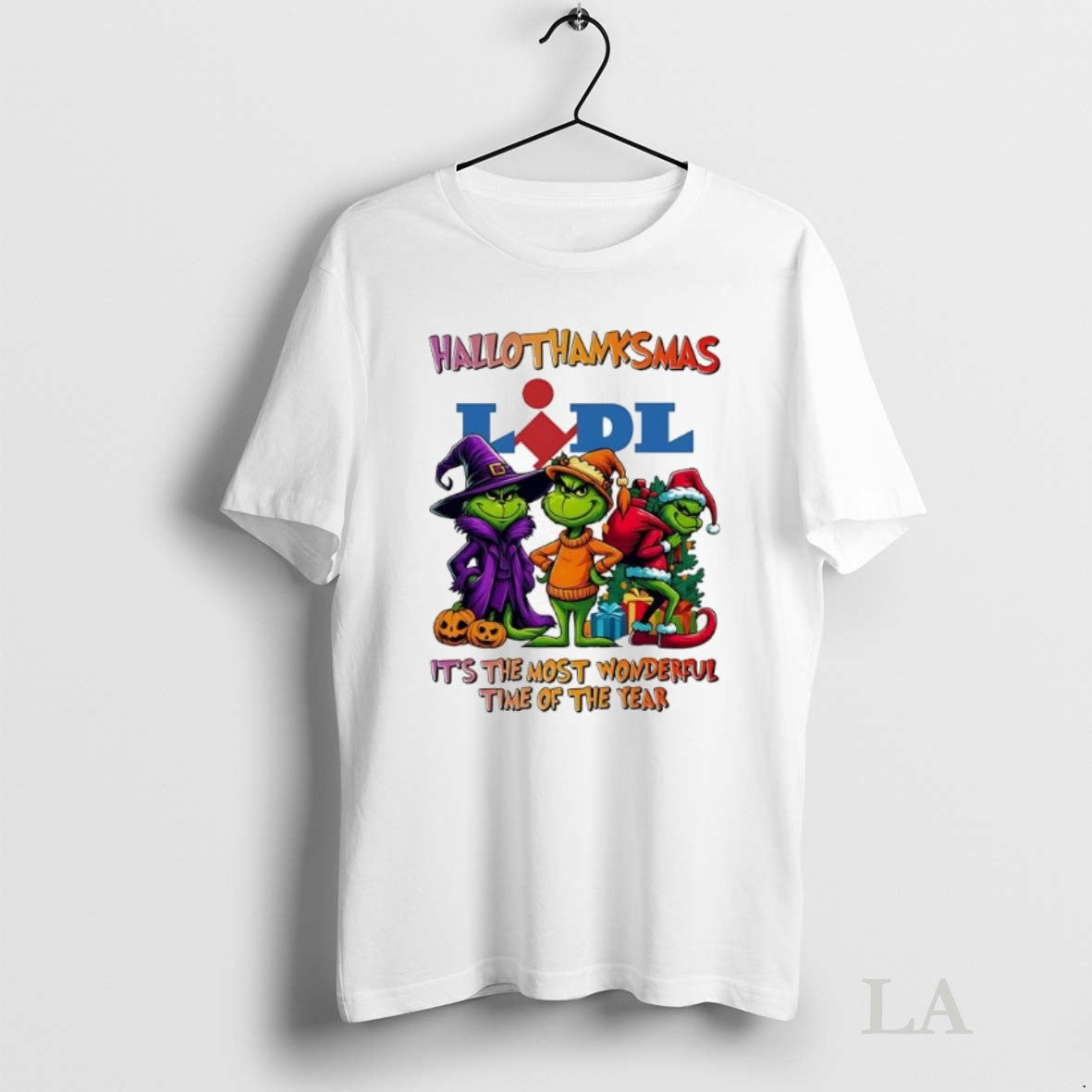 Original Grinch Hallothanksmas X Lidl Logo Its The Most Wonderful Time Of The Year
