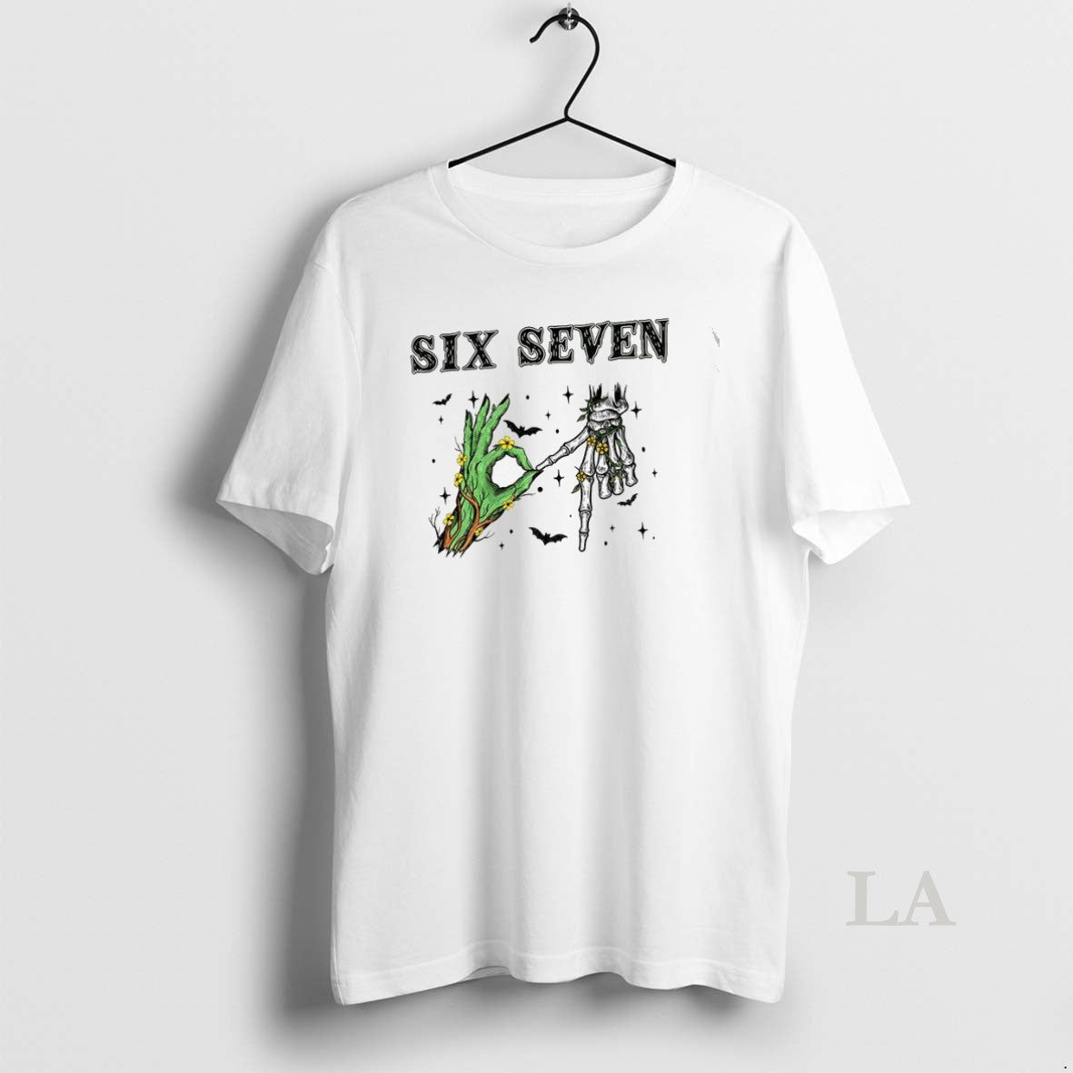 Original Grinch Skeleton Hand Six Seven Floral Halloween