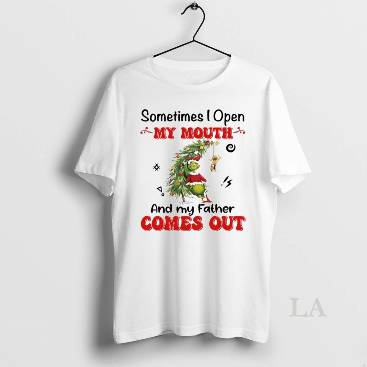 Original Grinch Sometimes I Open My Mouth And My Father Comes Out Circle T-Shirts, Hoodie, Sweatshirt | AU18TeeNovaLab.com