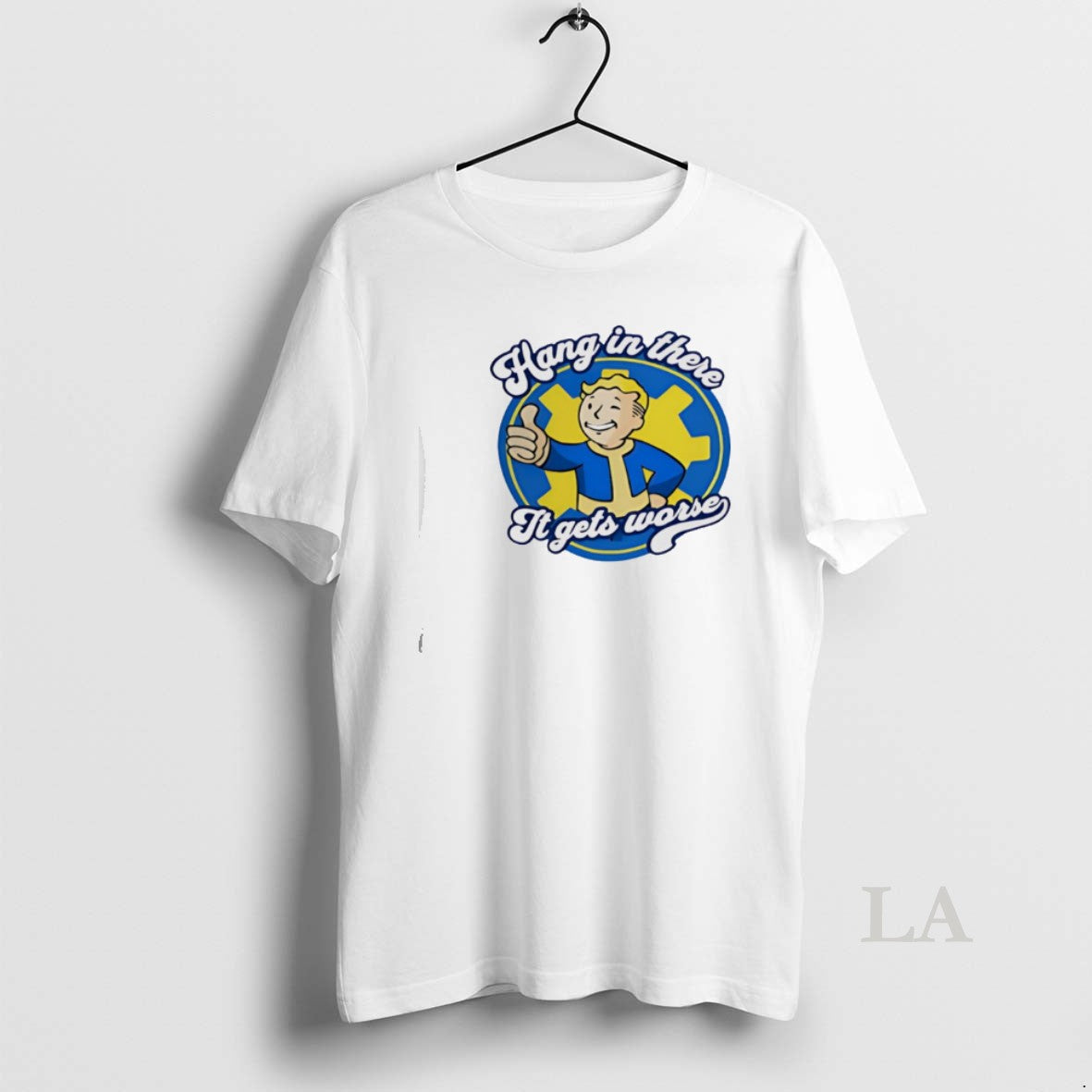 Original Hang In There It Gets Worse Vault Boy T-Shirts, Hoodie, Sweatshirt | AU18TeeNovaLab.com