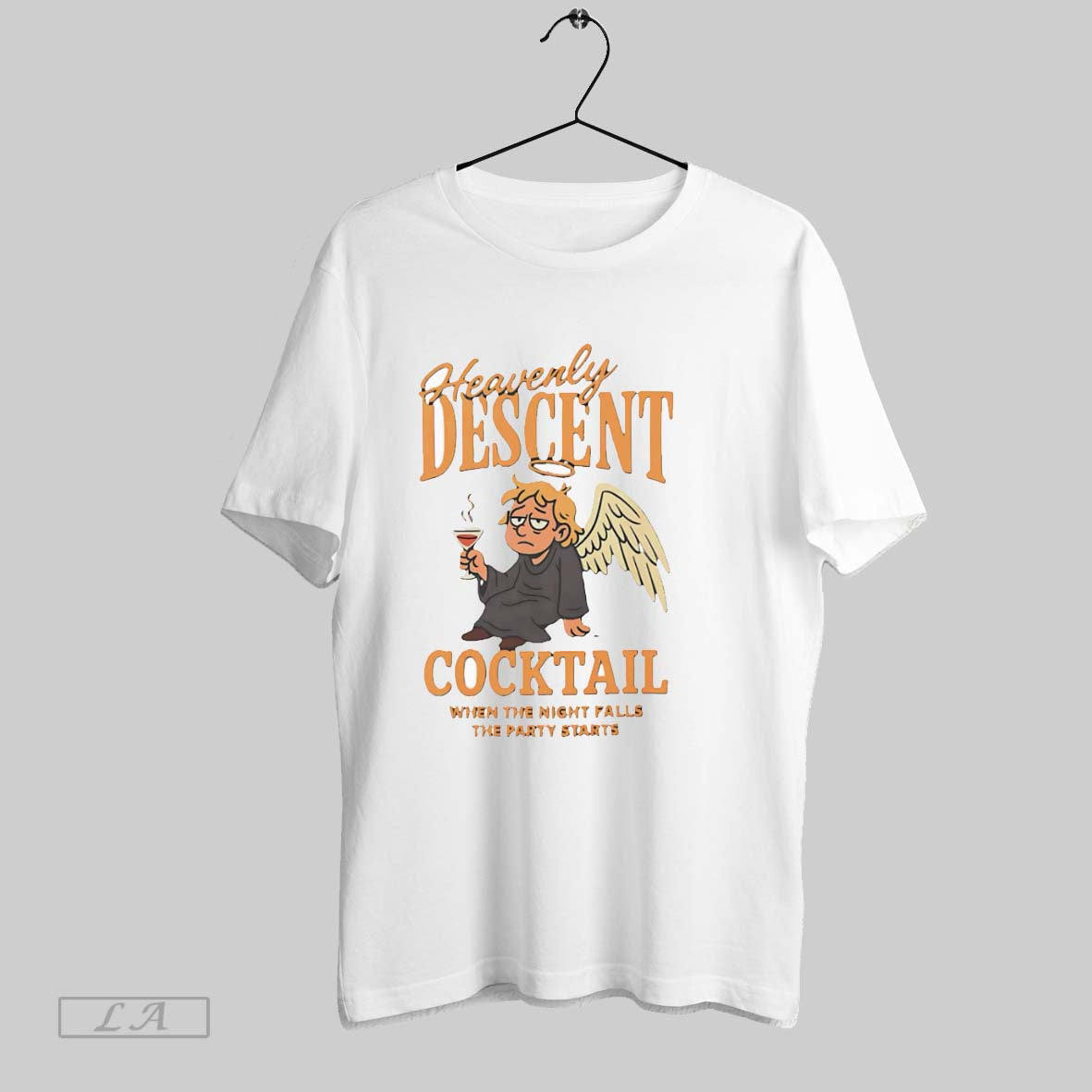 Original Heavenly Descent Cocktail White Poster