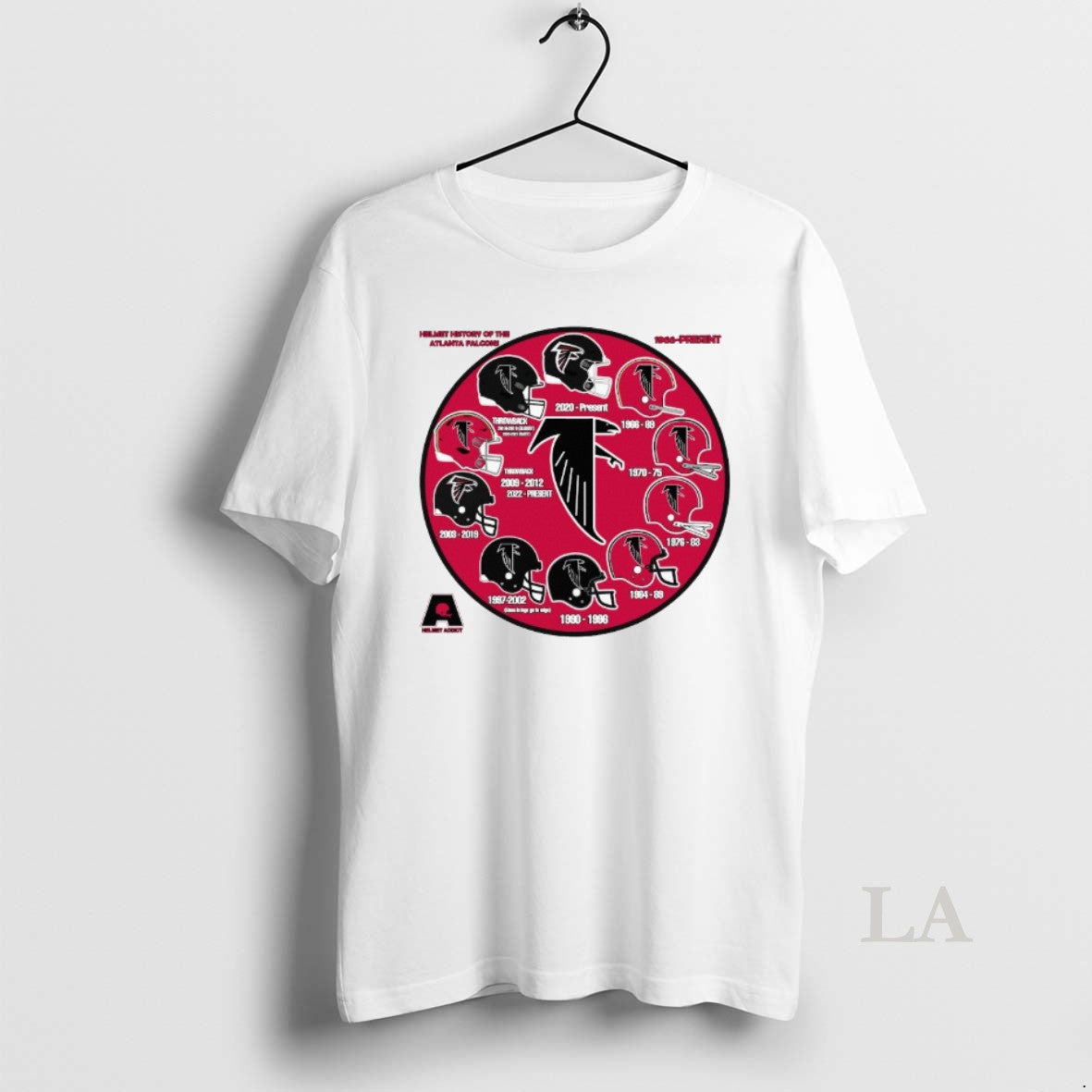 Original Helmet History Of The Atlanta Falcons 1966 Present T-Shirts, Hoodie, Sweatshirt | AU18TeeNovaLab.com