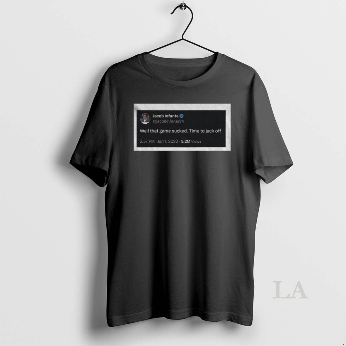 Original Jacob Infante Well That Game Sucked Time To Jack Off T-Shirts, Hoodie, Sweatshirt | AU18TeeNovaLab.com
