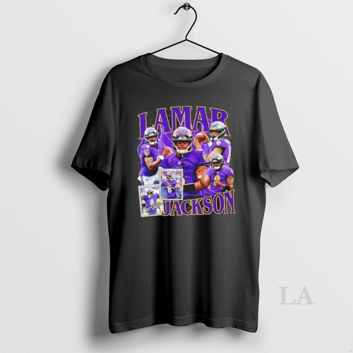 Original Lamar Jackson Baltimore Ravens Football Graphic Signature