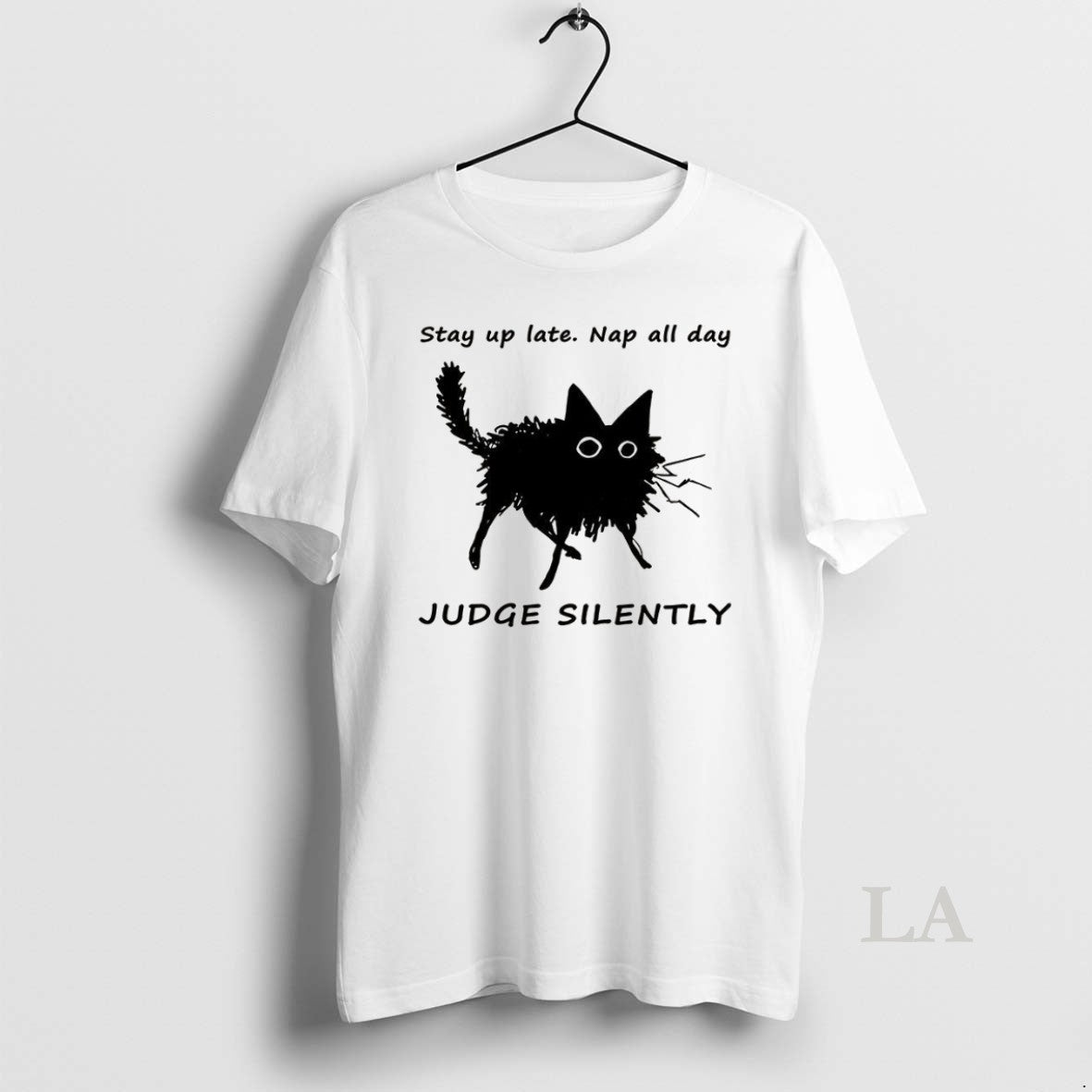 Original Lazy Black Cat Stay Up Late Nap All Day Judge Silently Funny T-Shirts, Hoodie, Sweatshirt | AU18TeeNovaLab.com