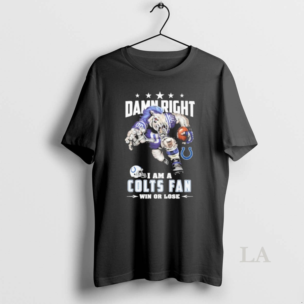 Original Mascot Damn Right I Am A Colts Fan Win Or Lose T-Shirts, Hoodie, Sweatshirt | AU18TeeNovaLab.com
