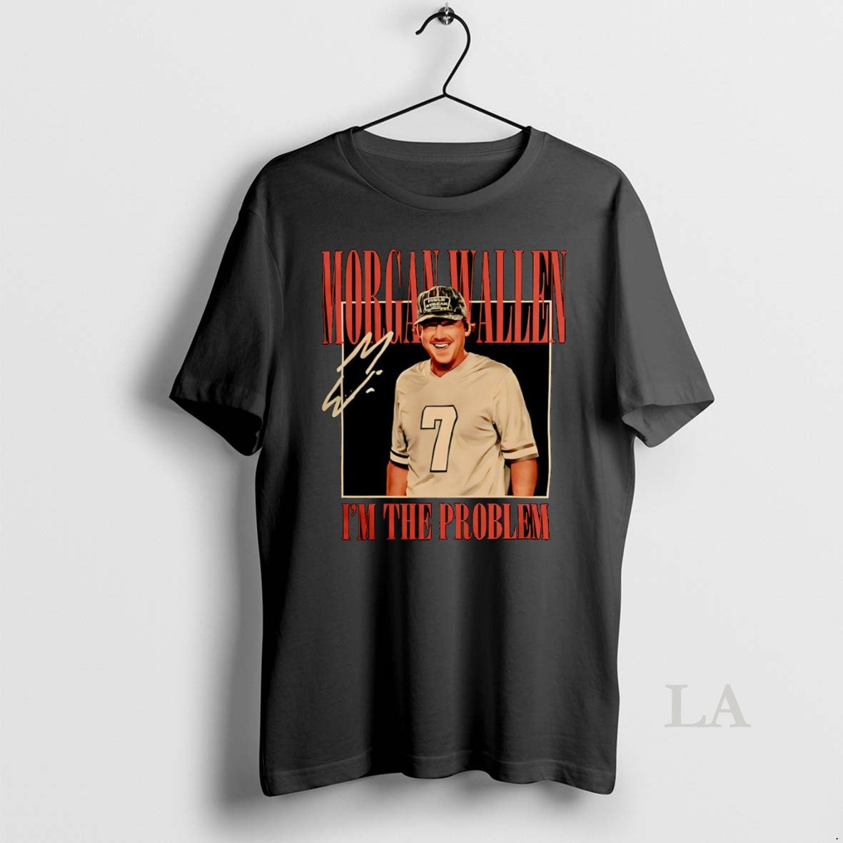 Original Morgan Wallen Im The Problem Dateback Tour Signature