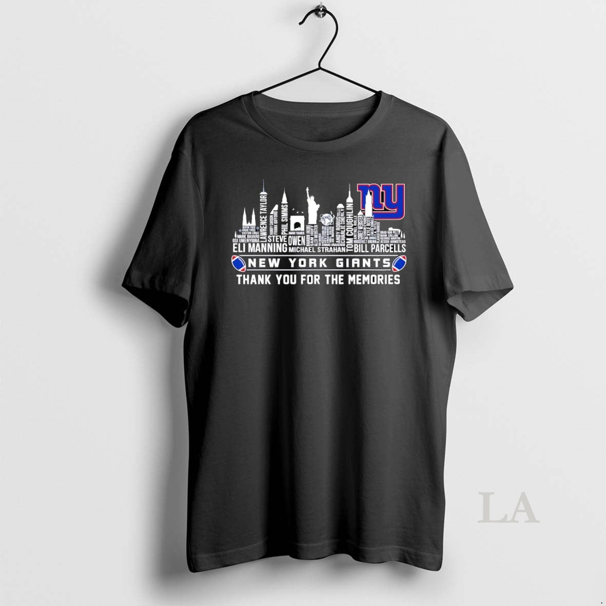Original New York Giants City Players Names Thank You For The Memories T-Shirts, Hoodie, Sweatshirt | AU18TeeNovaLab.com