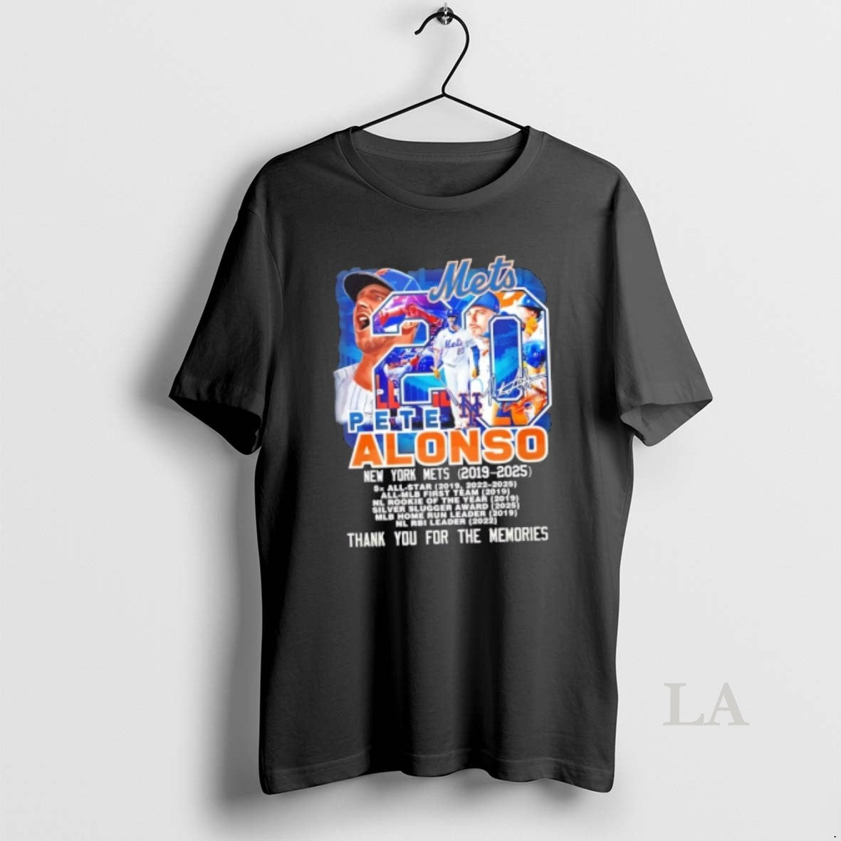 Original New York Mets Pete Alonso 2019 2025 Thank You For The Memories Signature