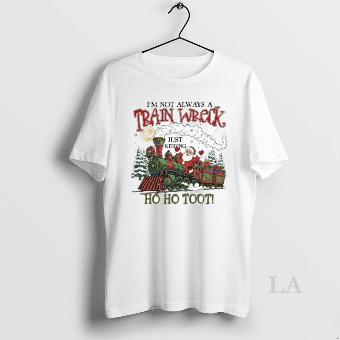 Original Not Always A Train Wreck Christmas Santa