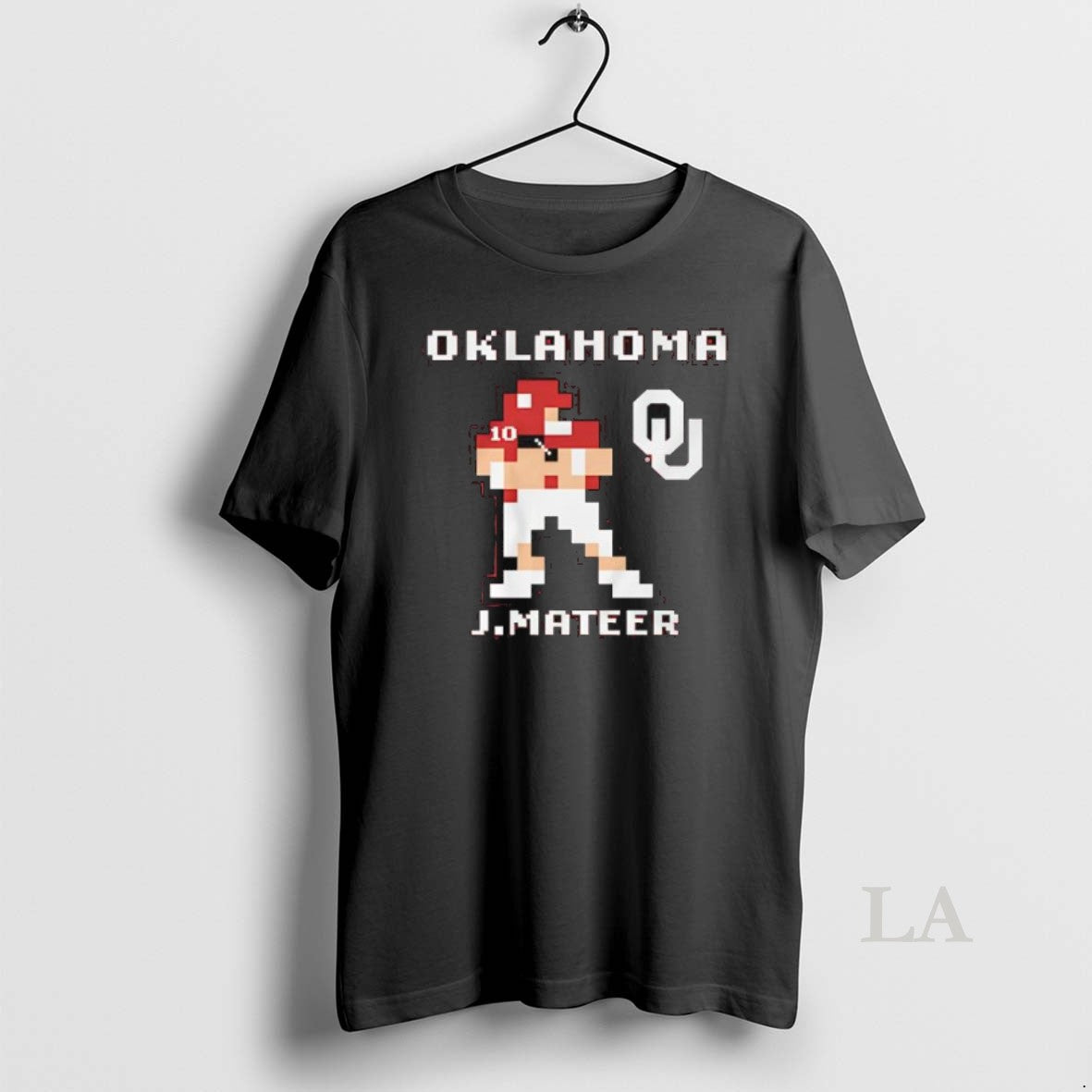 Original Oklahoma Football John Mateer Retro Baller Graphic