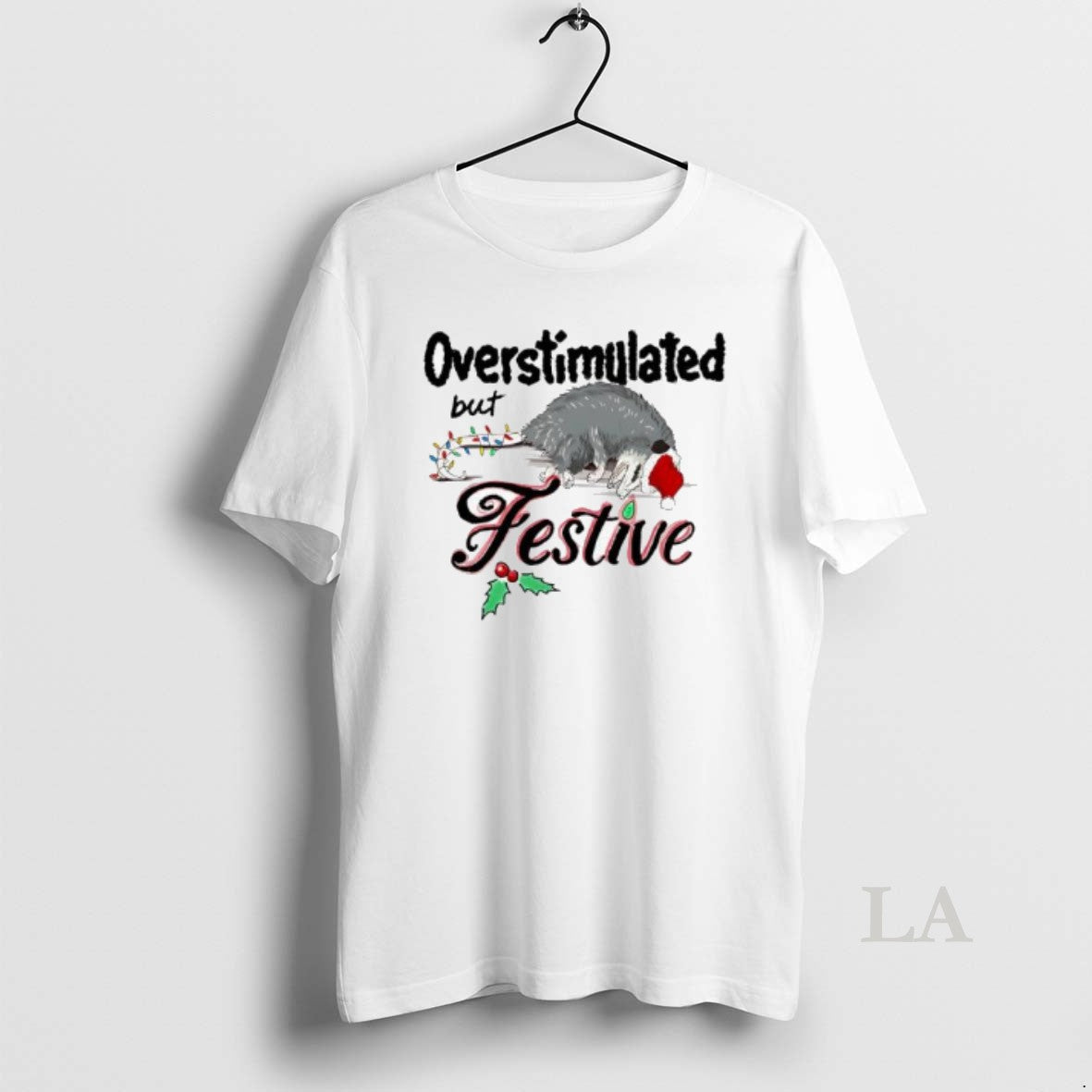 Original Overstimulated But Festive Christmas Lights T-Shirts, Hoodie, Sweatshirt | AU18TeeNovaLab.com