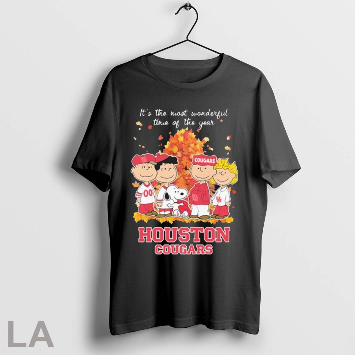 Original Peanuts Houston Cougars Its The Most Wonderful Time Of The Year
