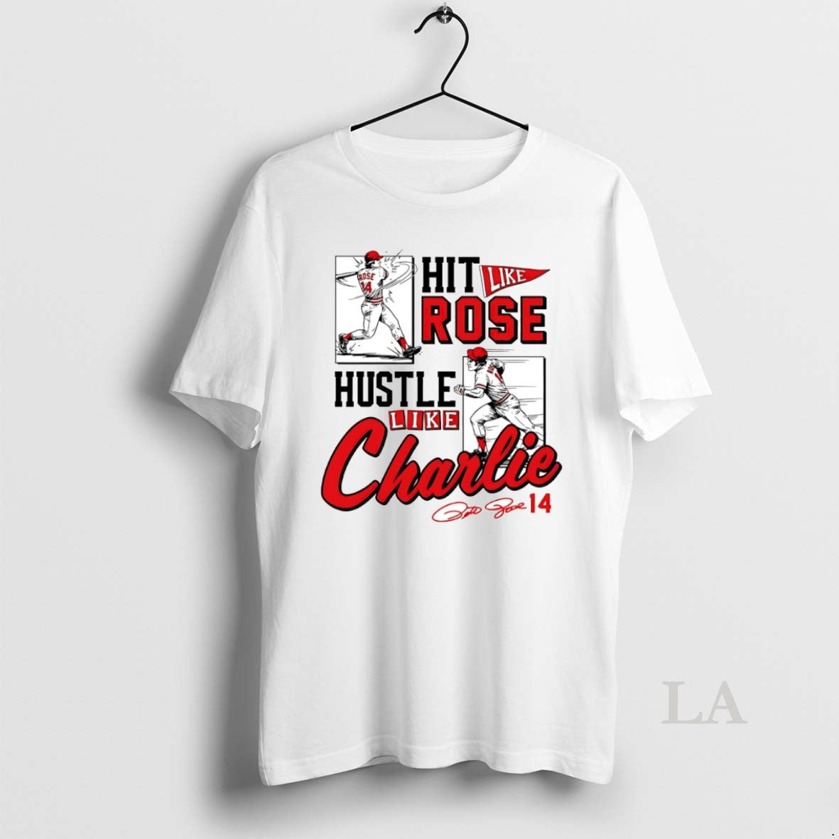 Original Pete Rose Hit Like Rose Hustle Like Charlie Circle T-Shirts, Hoodie, Sweatshirt | AU18TeeNovaLab.com