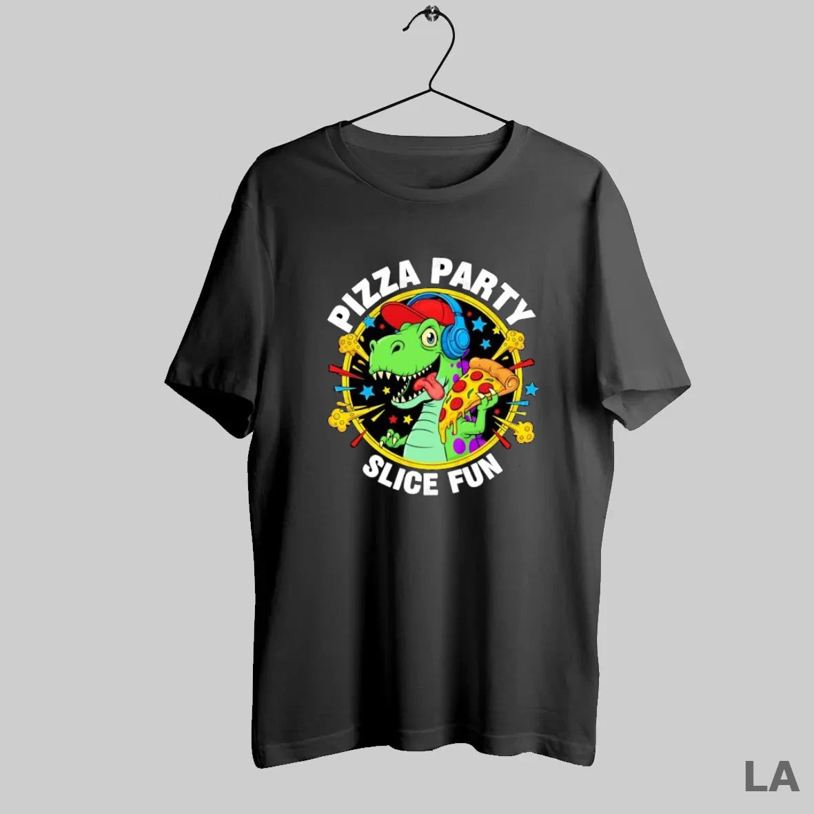 Original Pizza Party Slice Fun Dinosaur Cute