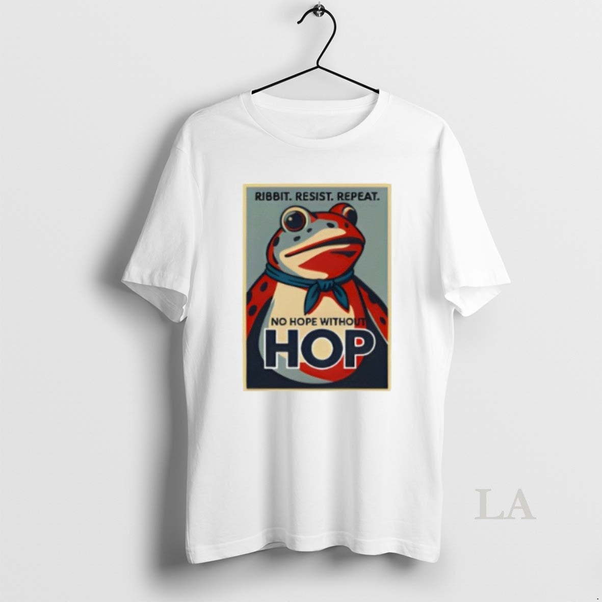 Original Resist Portland Frog Stand With Frog Ribit Resist Repeat