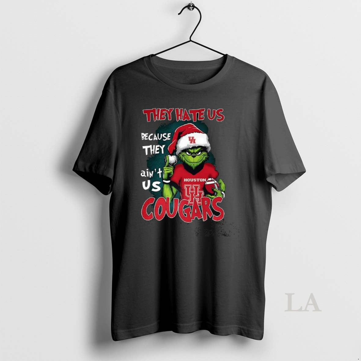 Original Santa Grinch They Hate Us Because They Aint Us Houston Cougars T-Shirts, Hoodie, Sweatshirt | AU18TeeNovaLab.com
