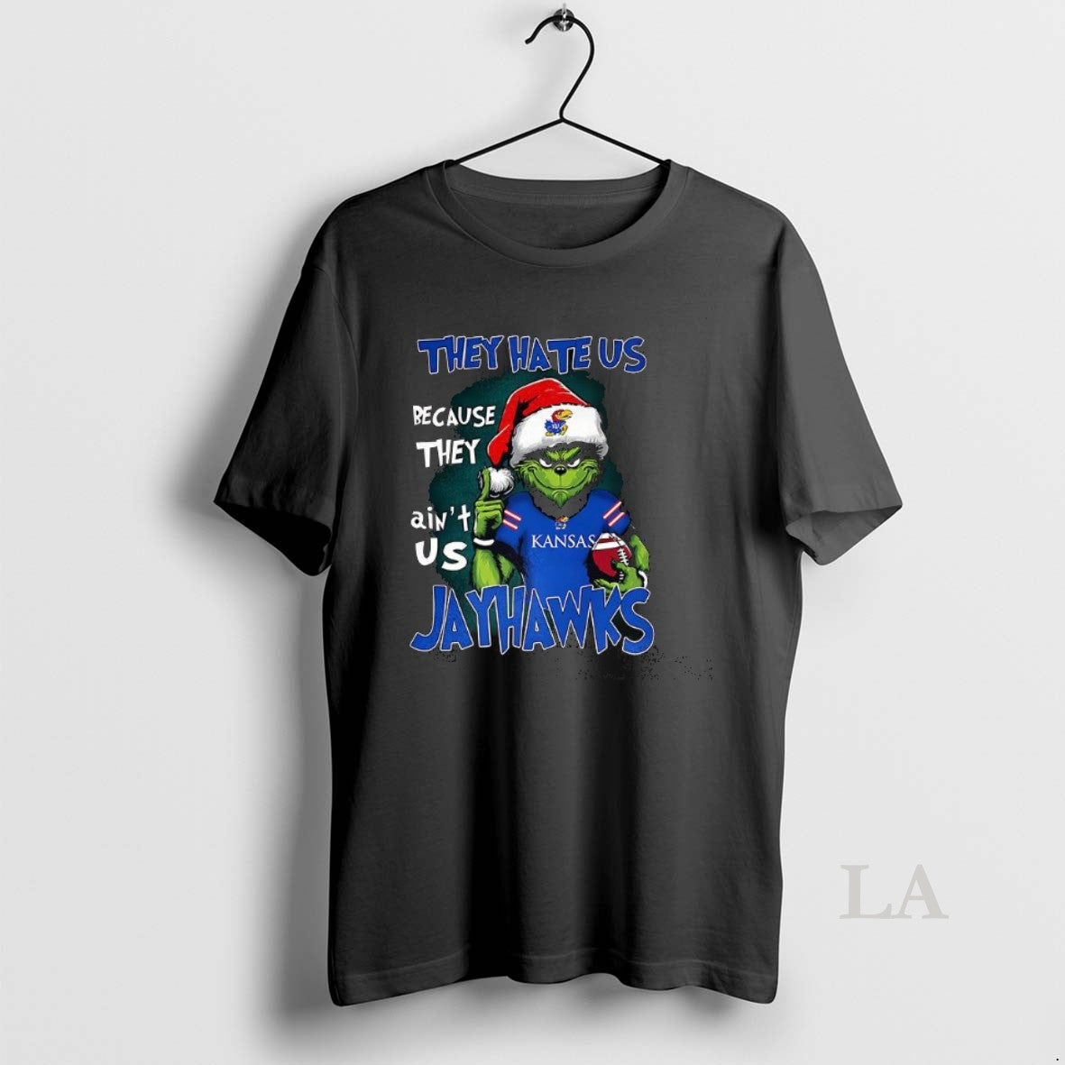 Original Santa Grinch They Hate Us Because They Aint Us Kansas Jayhawks T-Shirts, Hoodie, Sweatshirt | AU18TeeNovaLab.com