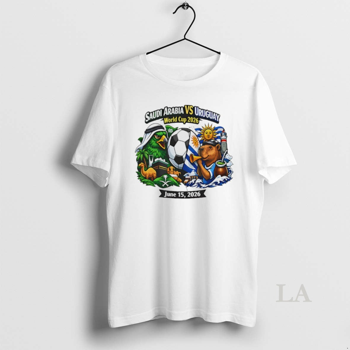 Original Saudi Arabia Vs Uruguay 2026 World Cup Mascot T-Shirts, Hoodie, Sweatshirt | AU18TeeNovaLab.com