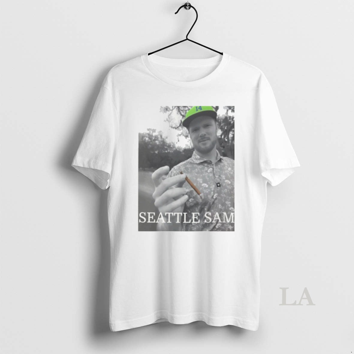 Original Seattle Sam Football Photo Darnold Qb Graphic Smoking Sam T-Shirts, Hoodie, Sweatshirt | AU18TeeNovaLab.com