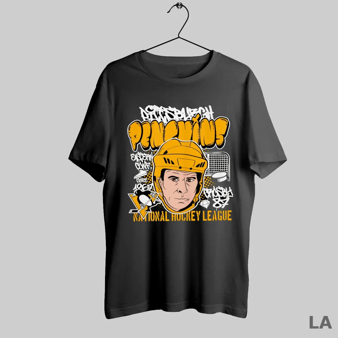 Original Sidney Crosby Big Head Pittsburgh Penguins Nhl Cartoon