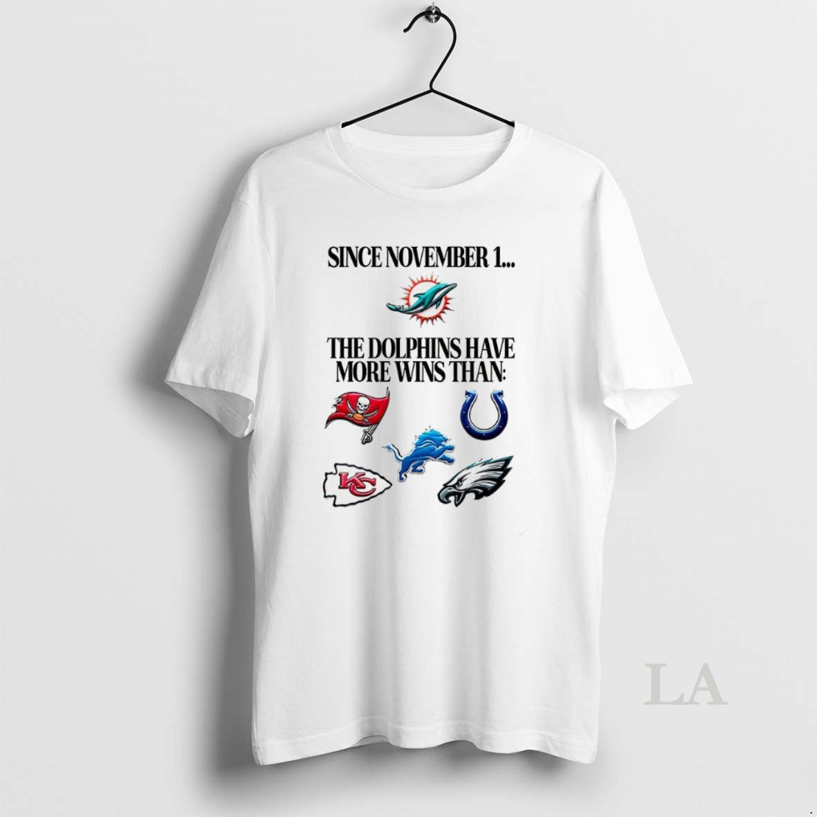 Original Since November 1 The Miami Dolphins Have More Wins Than T-Shirts, Hoodie, Sweatshirt | AU18TeeNovaLab.com