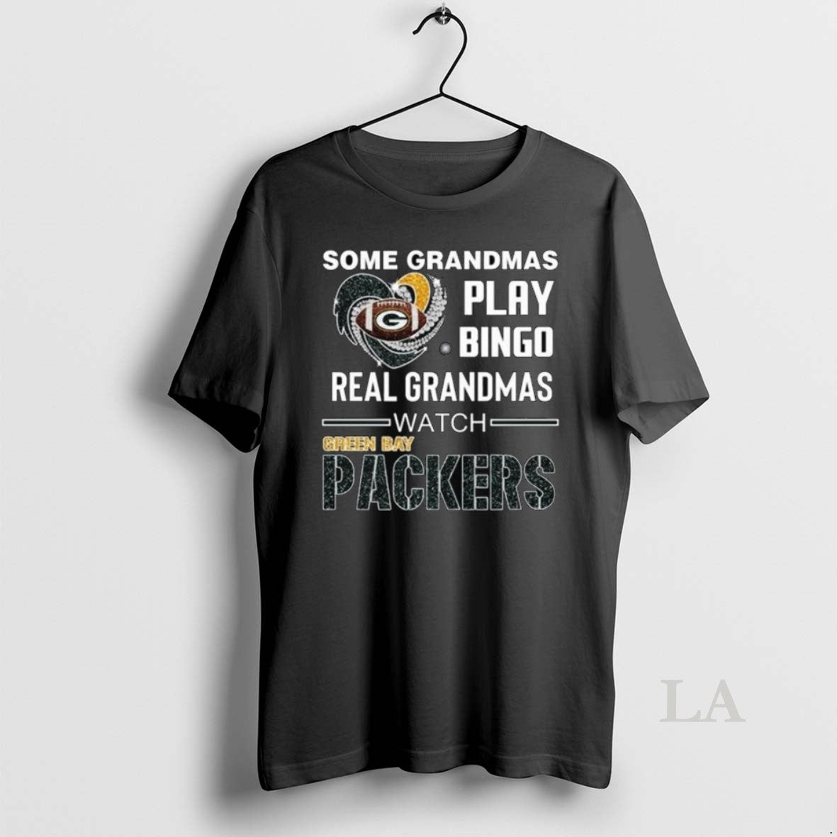 Original Some Grandmas Play Bingo Real Grandmas Watch Green Bay Packers Diamond Heart 2025 Long