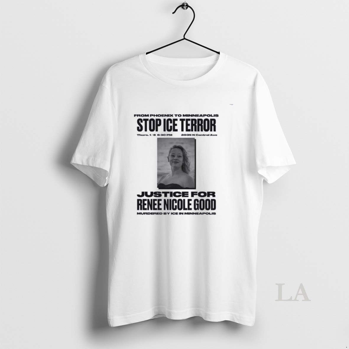 Original Stop Ice Terror Justice For Rene Nicole Good T-Shirts, Hoodie, Sweatshirt | AU18TeeNovaLab.com
