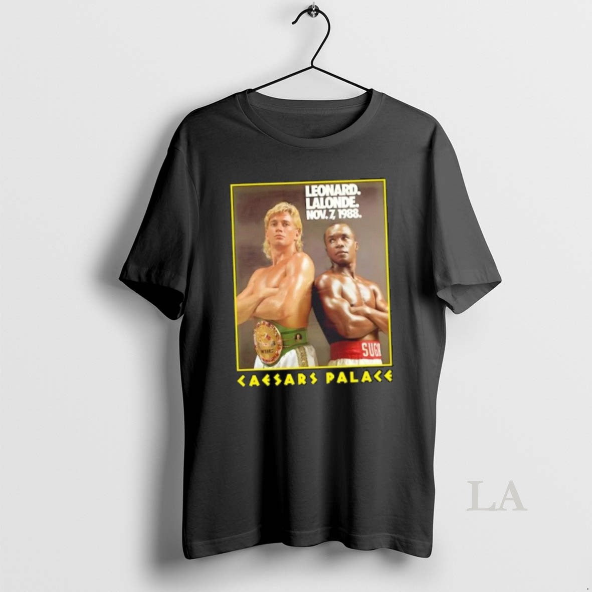 Original Sugar Ray Leonard Lalonde Nov 7 1988 Caesars Palace T-Shirts, Hoodie, Sweatshirt | AU18TeeNovaLab.com