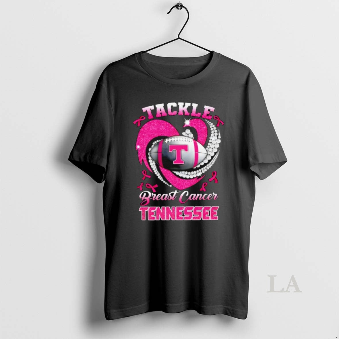 Original Tennessee Volunteers Tide Breast Cancer Awareness Tackle Heart