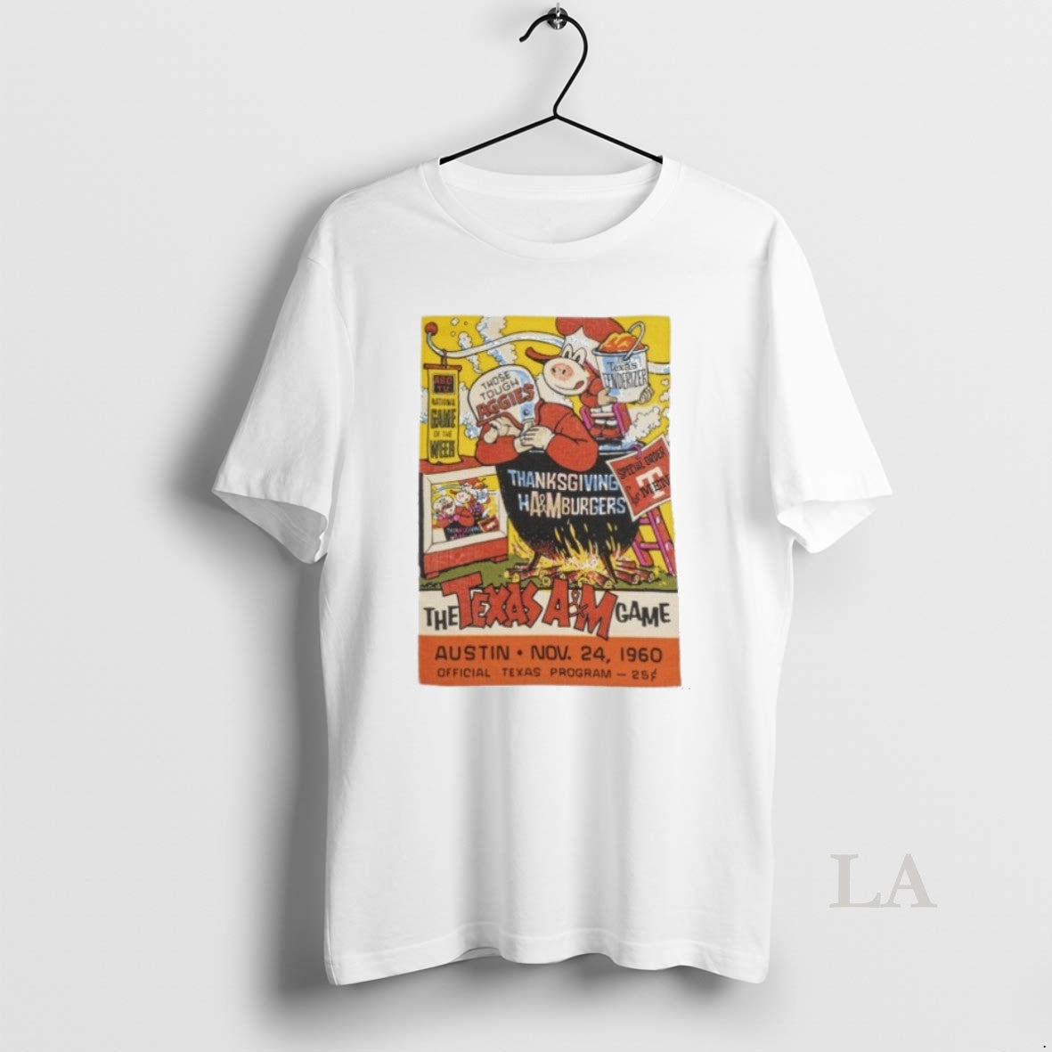 Original Texas Longhorns The Game Thanksgiving Am Burgers Austin Nov 24 1960