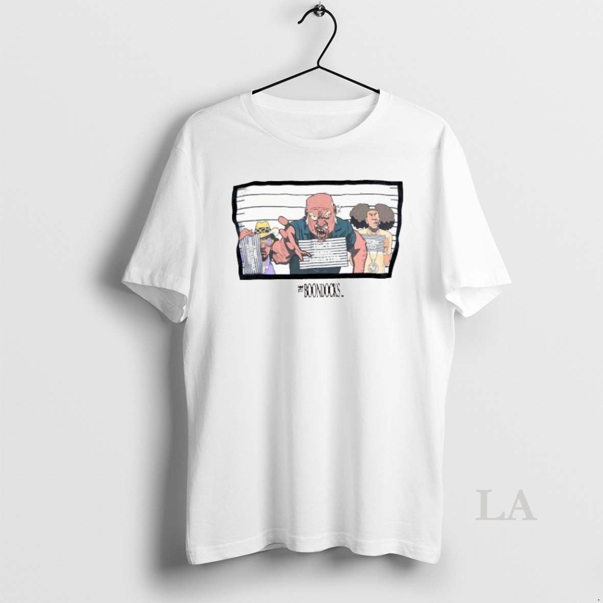 Original The Boondocks Mugshot Extended Family T-Shirts, Hoodie, Sweatshirt | AU18TeeNovaLab.com