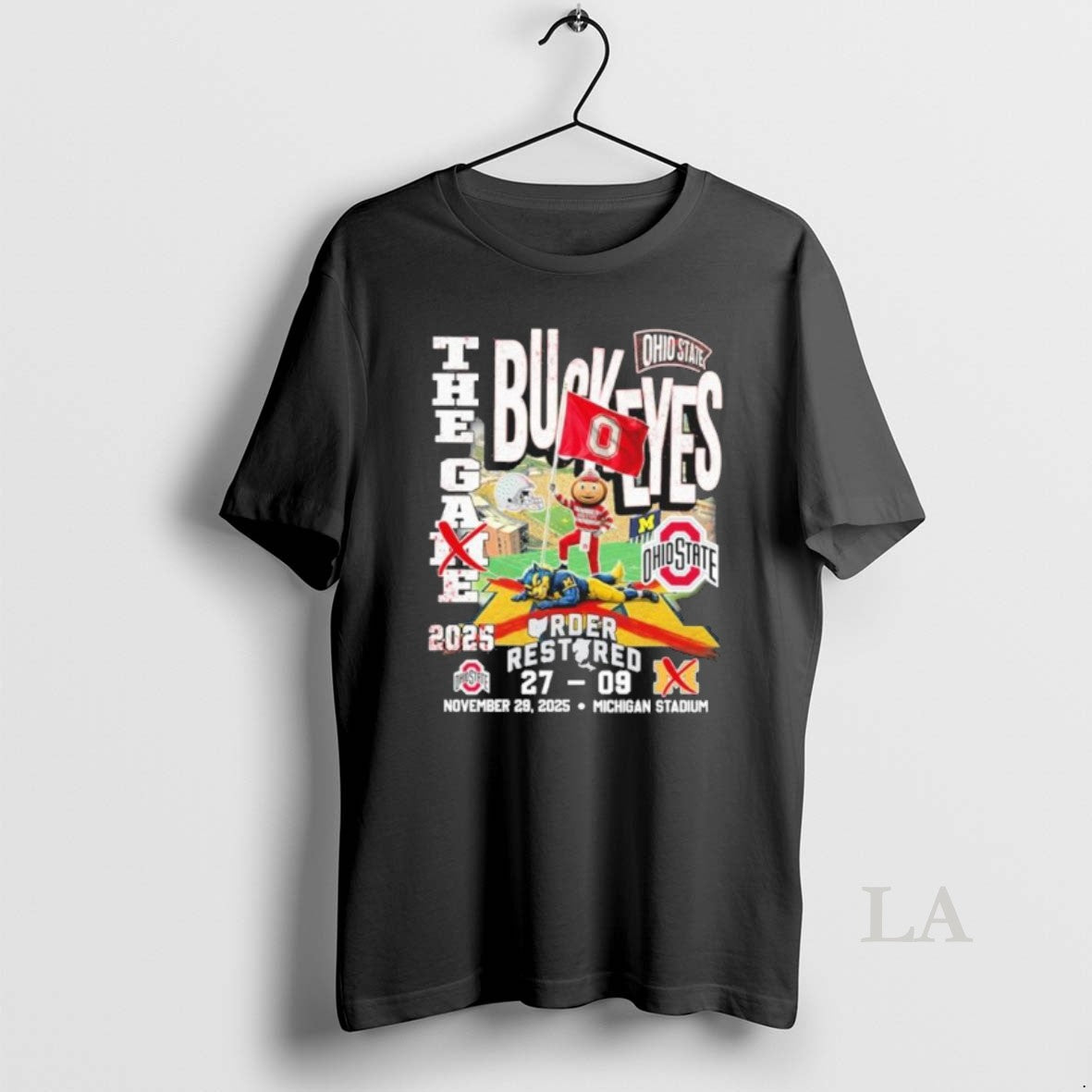 Original The Game Buckeyes 2025 Order Restored Defeat Michigan Score T-Shirts, Hoodie, Sweatshirt | AU18TeeNovaLab.com