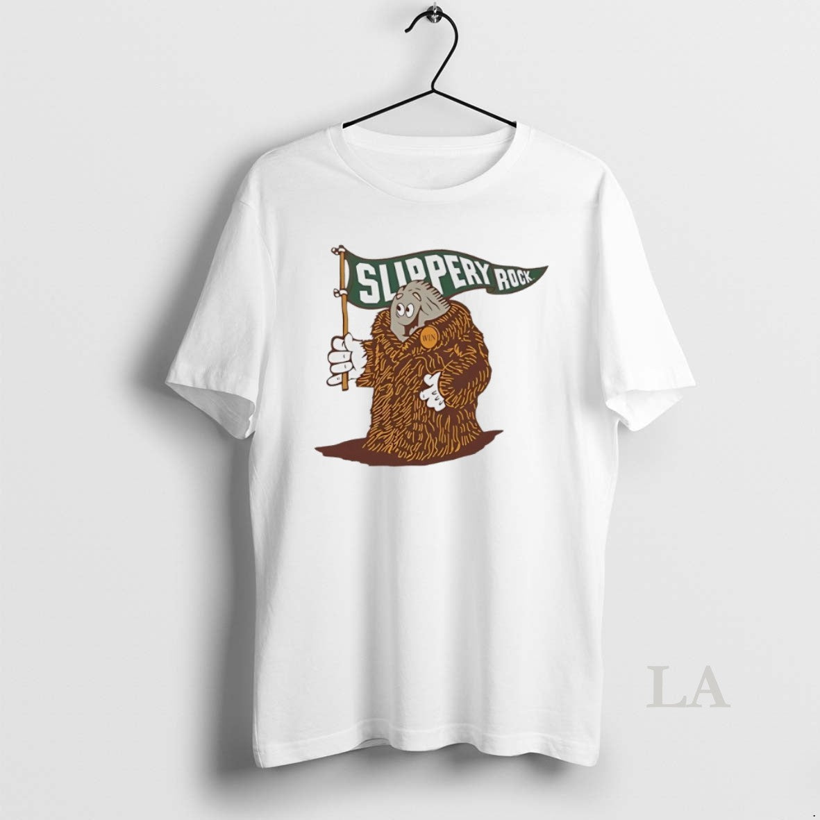 Original The Rock Slippery Rock Mascot