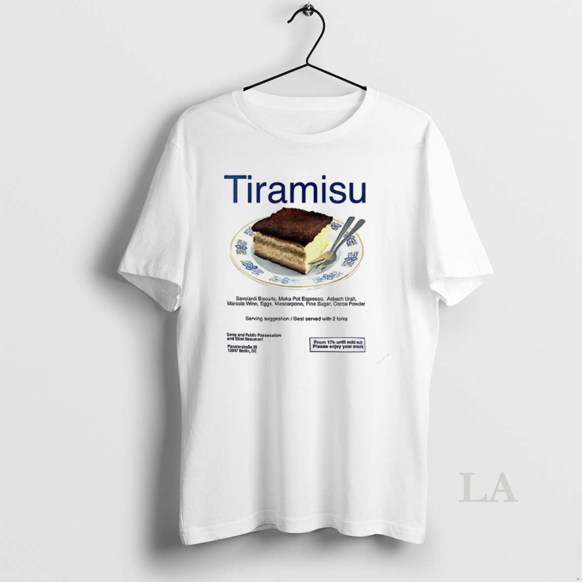 Original Tiramisu Serving Suggestion Best Served With 2 Forks T-Shirts, Hoodie, Sweatshirt | AU18TeeNovaLab.com