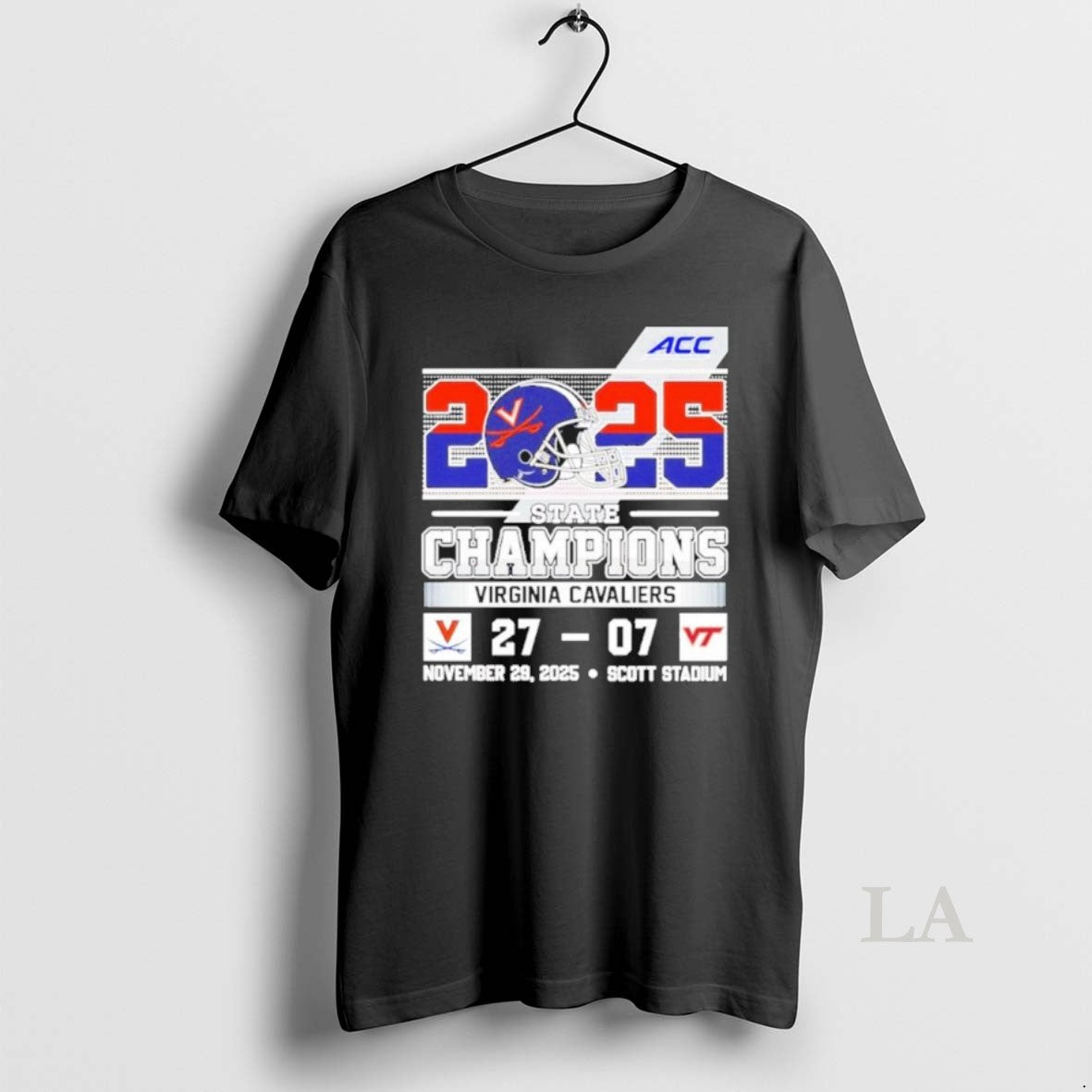 Original Virginia Cavaliers 2025 State Champions 27 07 Virginia Tech Score T-Shirts, Hoodie, Sweatshirt | AU18TeeNovaLab.com
