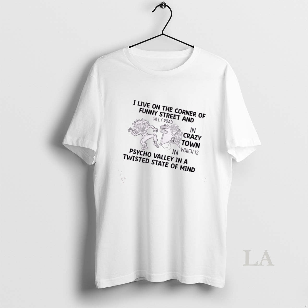 Original Women I Live On The Corner Of Funny Street And Silly Road In Crazy T-Shirts, Hoodie, Sweatshirt | AU18TeeNovaLab.com