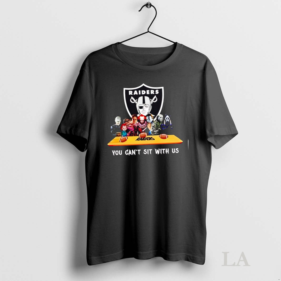 Original You Cant Sit With Us Raiders Football Horror Movies Halloween