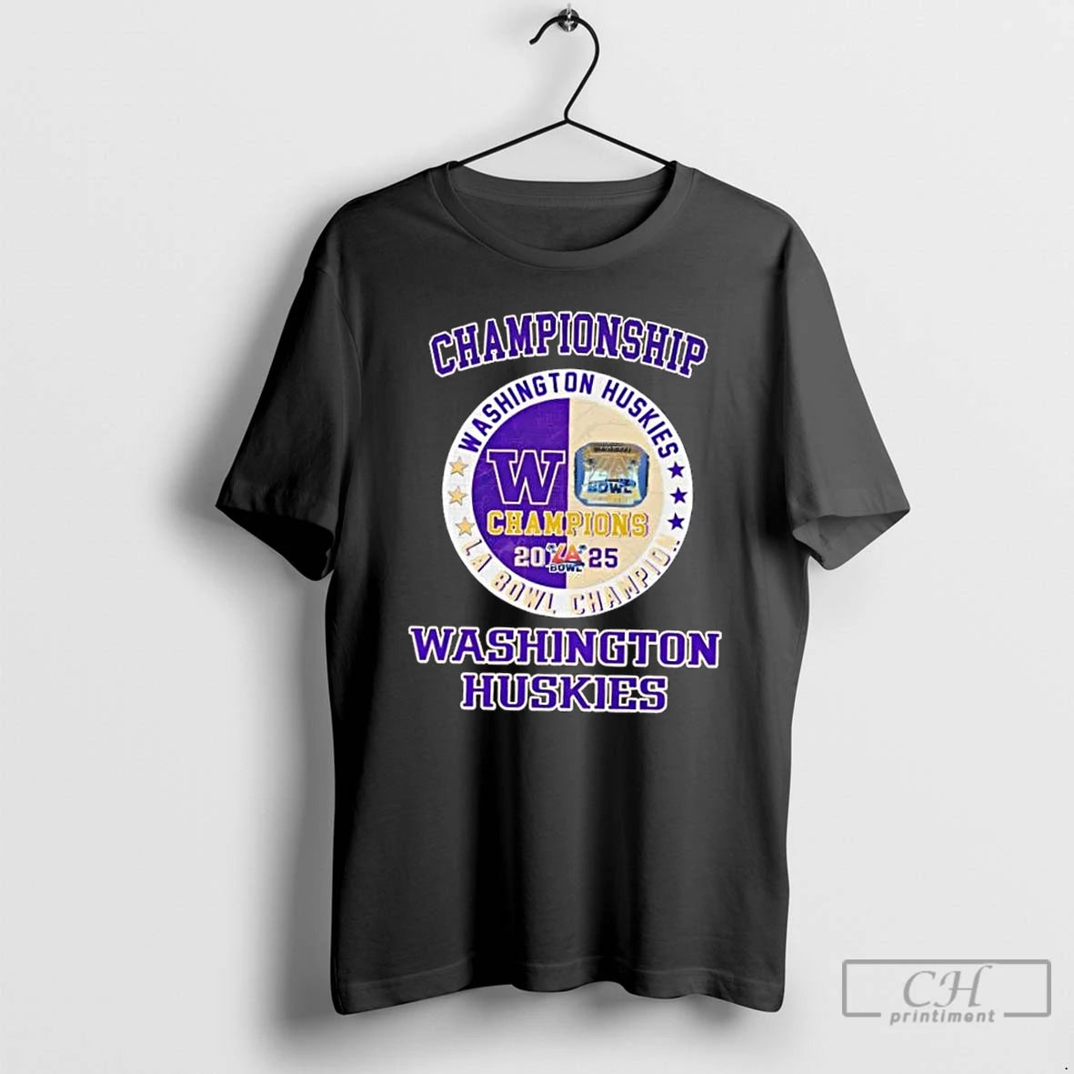 Premium 2025 Championship Washington Huskies La Bowl T-Shirts, Hoodie, Sweatshirt | AU18TeeNovaLab.com