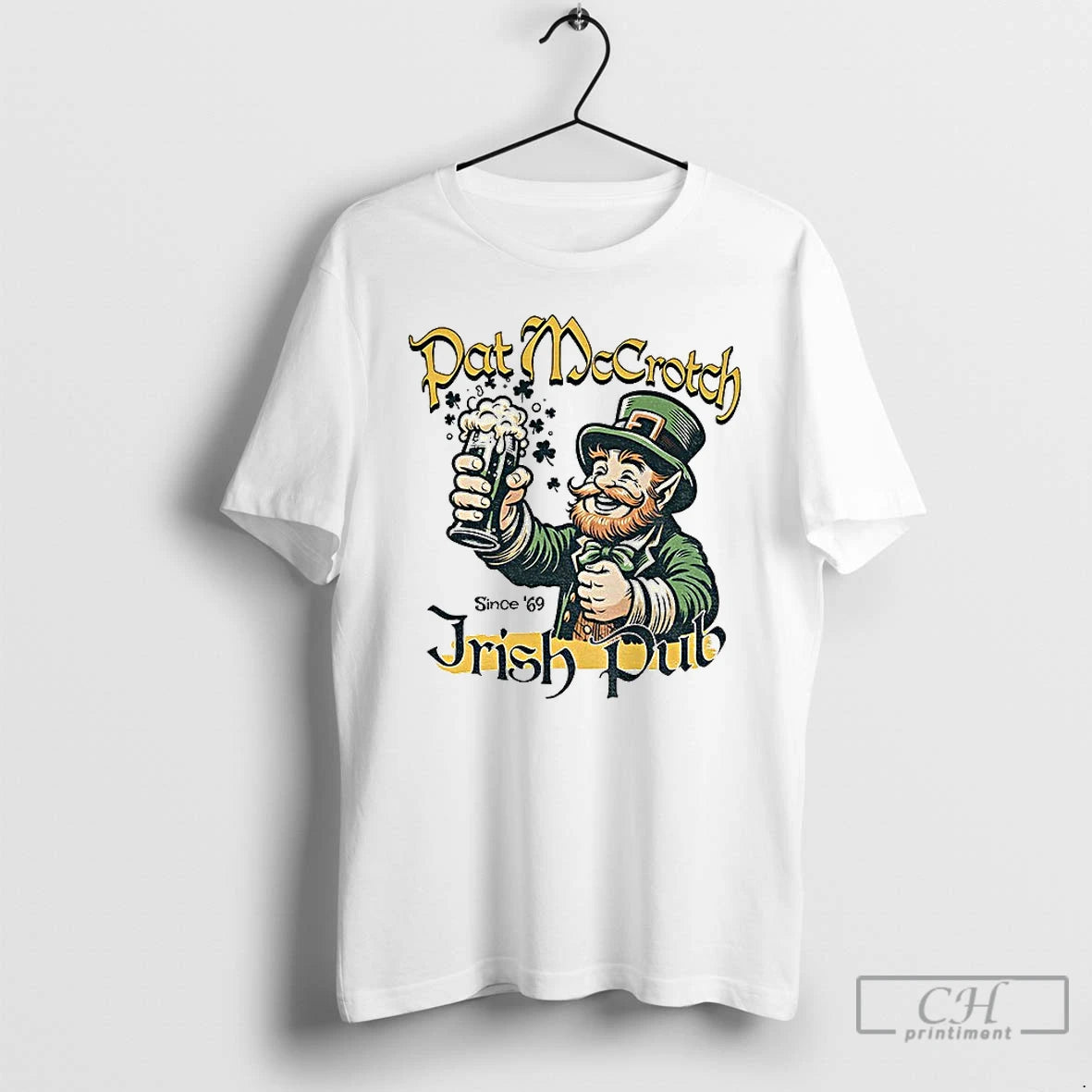 Premium Alien Pat Mccrotch Irish Pub St Patricks Day Since 69 T-Shirts, Hoodie, Sweatshirt | AU18TeeNovaLab.com