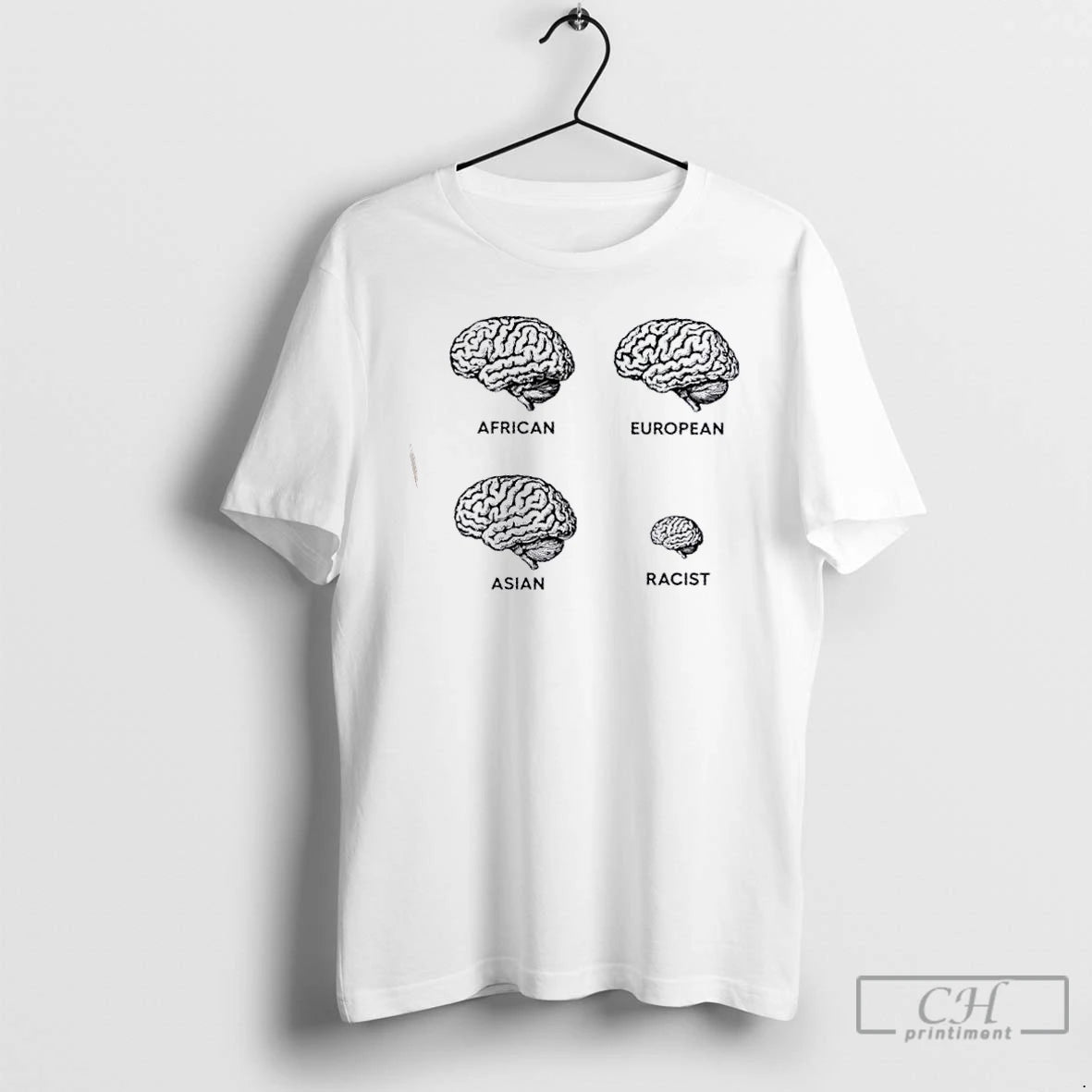 Premium Brains African European Asian Racist T-Shirts, Hoodie, Sweatshirt | AU18TeeNovaLab.com